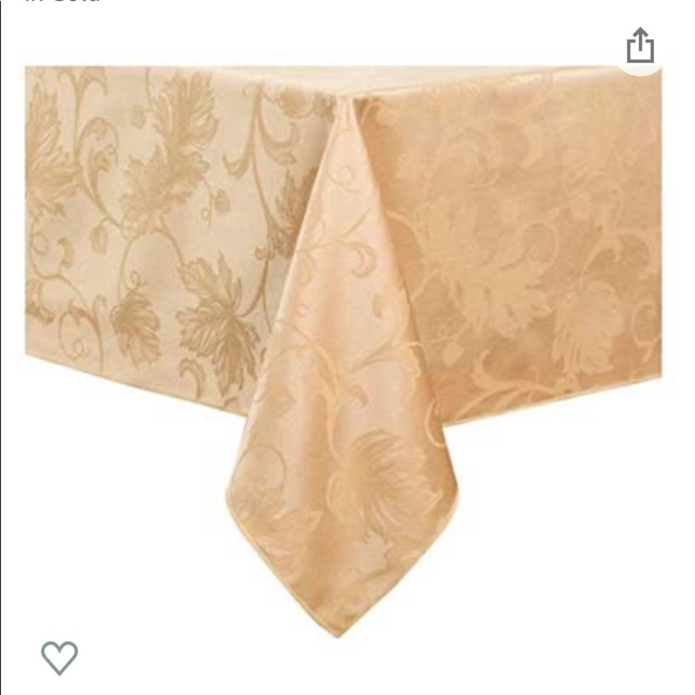 Autumn Vine Gold Damask tablecloth